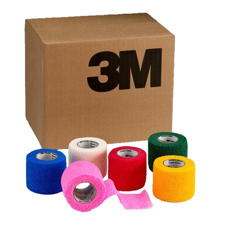 3M Bandaging Tape 2" x 5 yds, assorted colors 1403-BAS